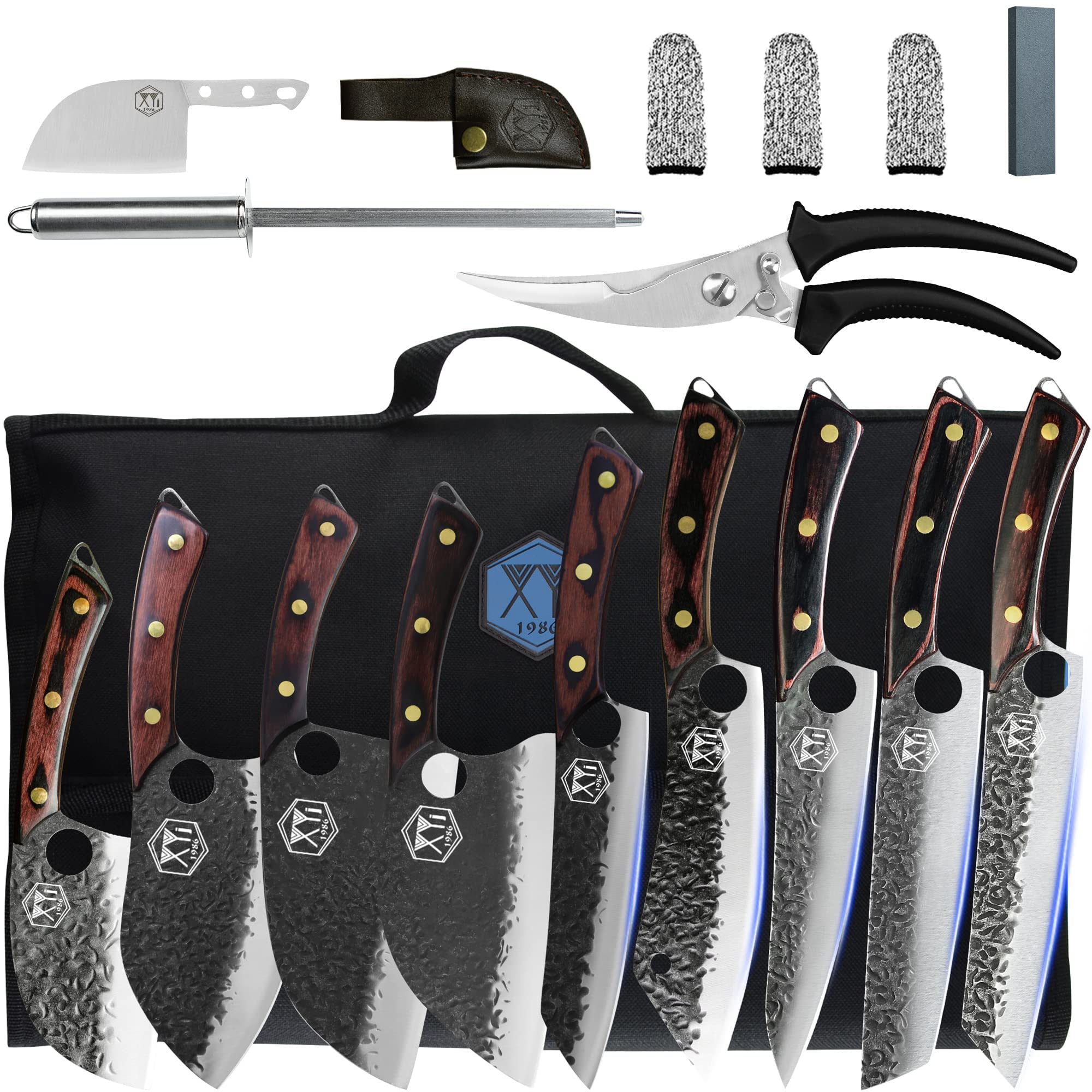 XYJ Authentic Since 1986 9pcs Forged Knife Set Review