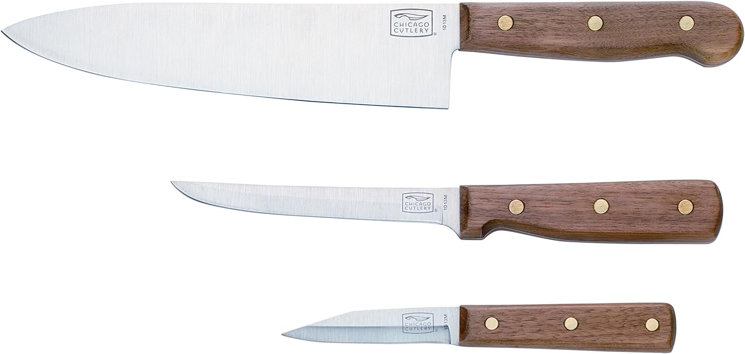 Chicago Cutlery Wood Knife Set 8" Carbon Blister Pack Review
