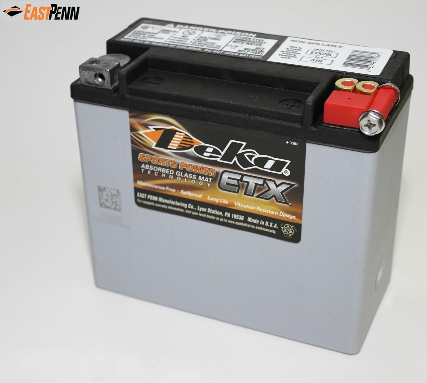Genuine EastPenn Deka ETX20L PowerSport Battery Review