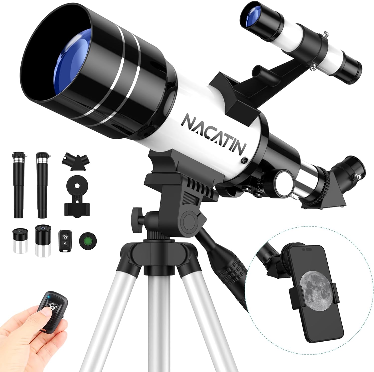 NACATIN 70mm Aperture Portable Refractor Telescope Review